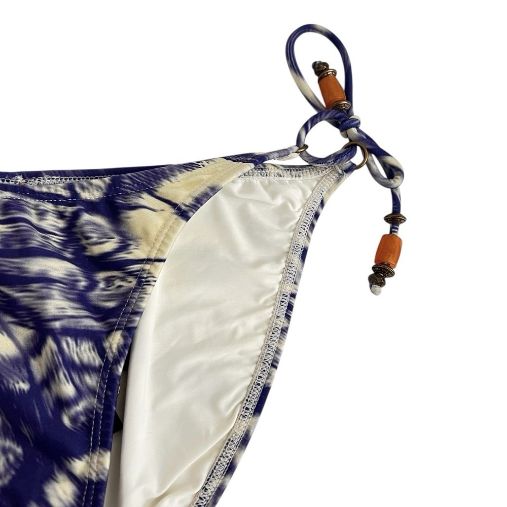 VIX Full Bikini Bottom Naomi Sz L Tie-Side Swimwear By Paula Hermanny Periwinkle - Picture 7 of 15